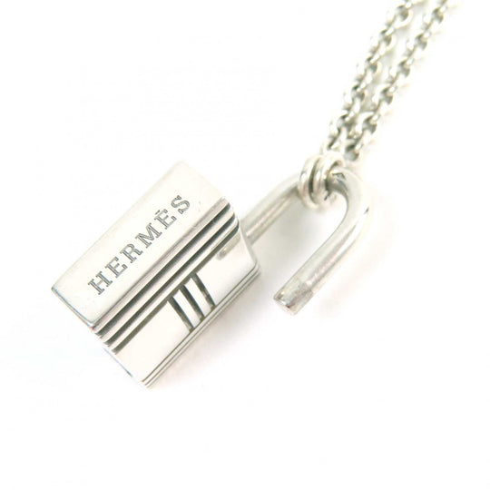 HERMES Necklace Main�FAG925 Silver Kelly Cadena Necklace Women(Unisex) Used Authentic