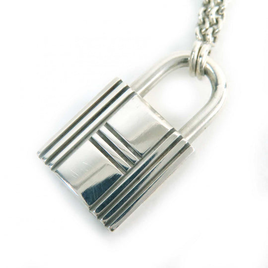HERMES Necklace Main�FAG925 Silver Kelly Cadena Necklace Women(Unisex) Used Authentic