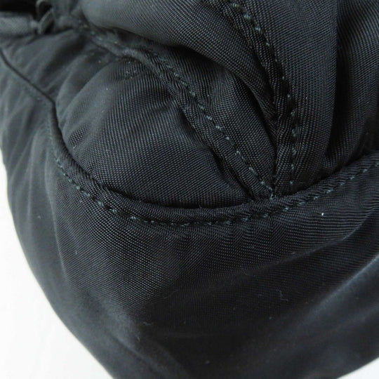 PRADA Shoulder Bag 1BD953 Main: Nylon, Part: Leather NERO Black Re-Nylon Women Used Authentic