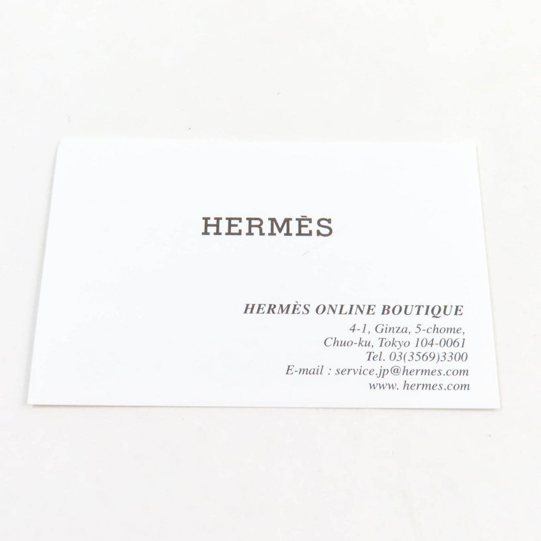 HERMES name card holder Main: Chevre Rose azare Bearn Mini Women Used Authentic