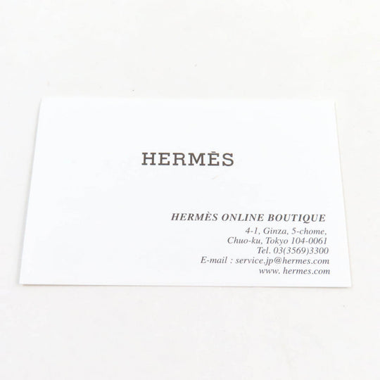 HERMES name card holder Main: Chevre Rose azare Bearn Mini Women Used Authentic
