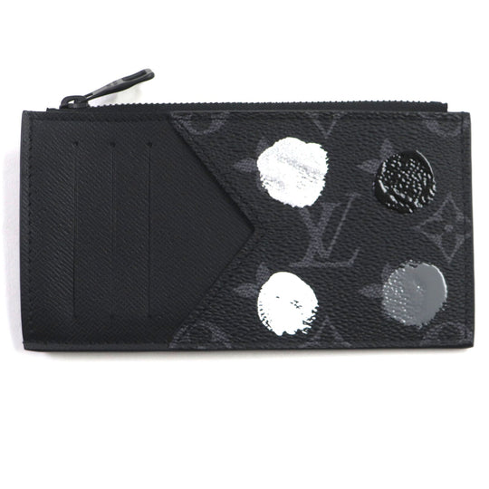 LOUIS VUITTON Coin case M81930 Monogram Eclipse Canvas black Monogram Eclipse mens Used Authentic
