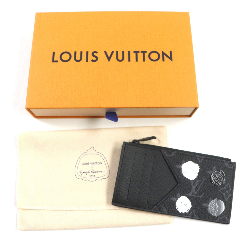 LOUIS VUITTON Coin case M81930 Monogram Eclipse Canvas black Monogram Eclipse mens Used Authentic