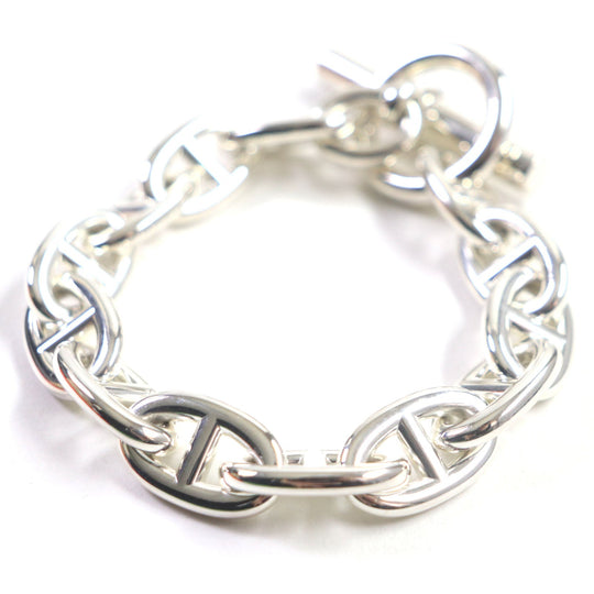 HERMES bracelet 24AG048984 Main: AG925 Silver Chene DunkleTGM mens Used Authentic
