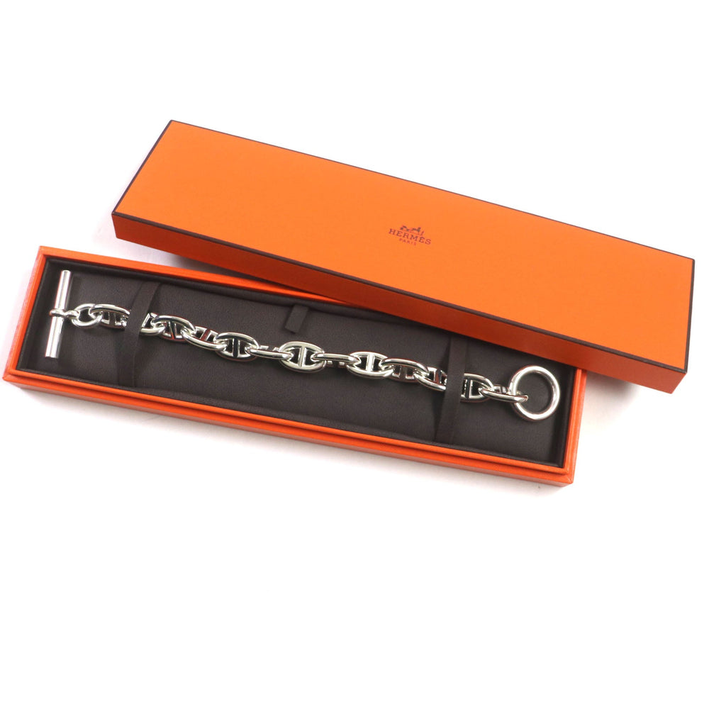 HERMES bracelet 24AG048984 Main: AG925 Silver Chene DunkleTGM mens Used Authentic