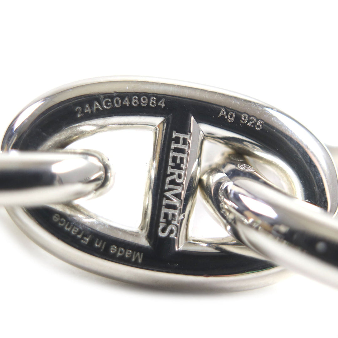 HERMES bracelet 24AG048984 Main: AG925 Silver Chene DunkleTGM mens Used Authentic