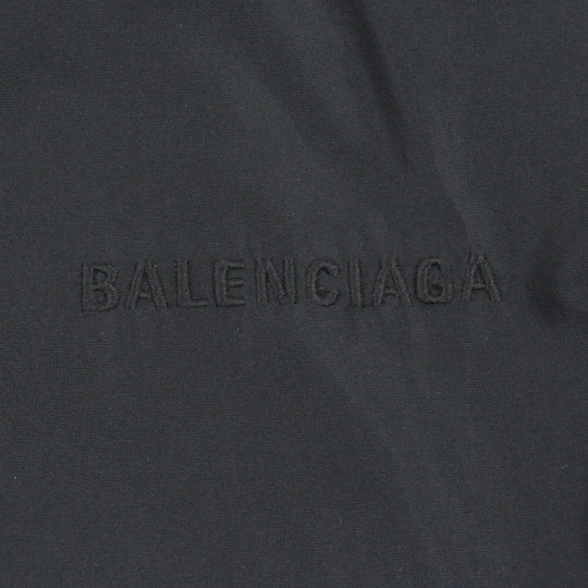 BALENCIAGA Nylon jacket 662984 Outer: 62% nylon, Outer: 38% rayon, Lining: 100% polyester, Part: 50% cotton, Part: 50% rayon, Embroidery: 100% polyester Dark Navy type FREE Back Print Nylon Jacket mens 52 Used Authentic
