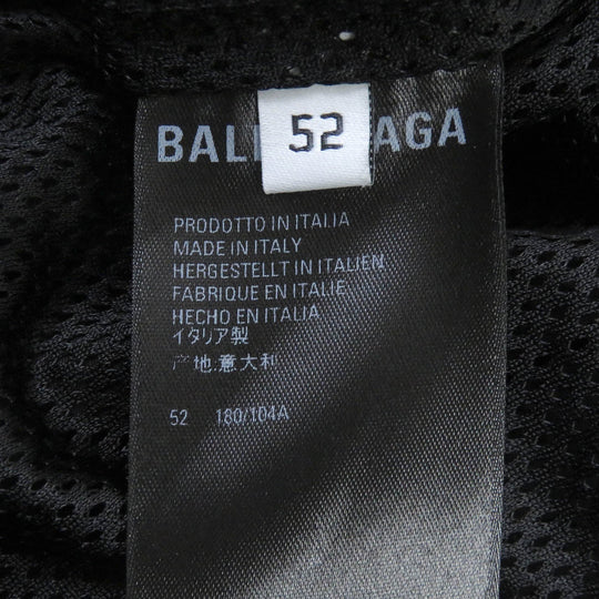 BALENCIAGA Nylon jacket 662984 Outer: 62% nylon, Outer: 38% rayon, Lining: 100% polyester, Part: 50% cotton, Part: 50% rayon, Embroidery: 100% polyester Dark Navy type FREE Back Print Nylon Jacket mens 52 Used Authentic