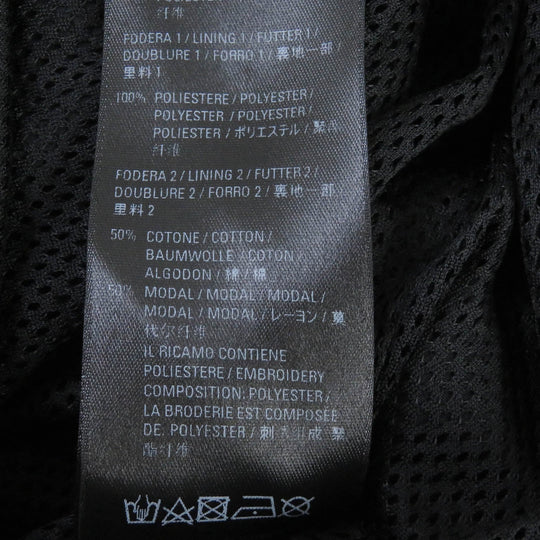 BALENCIAGA Nylon jacket 662984 Outer: 62% nylon, Outer: 38% rayon, Lining: 100% polyester, Part: 50% cotton, Part: 50% rayon, Embroidery: 100% polyester Dark Navy type FREE Back Print Nylon Jacket mens 52 Used Authentic