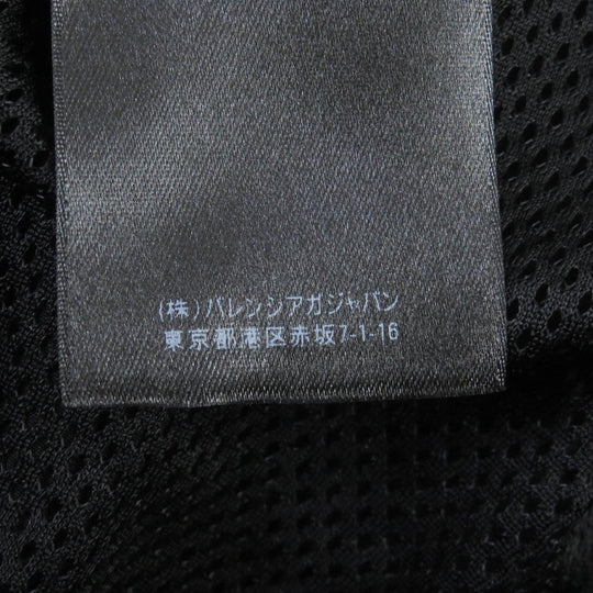BALENCIAGA Nylon jacket 662984 Outer: 62% nylon, Outer: 38% rayon, Lining: 100% polyester, Part: 50% cotton, Part: 50% rayon, Embroidery: 100% polyester Dark Navy type FREE Back Print Nylon Jacket mens 52 Used Authentic