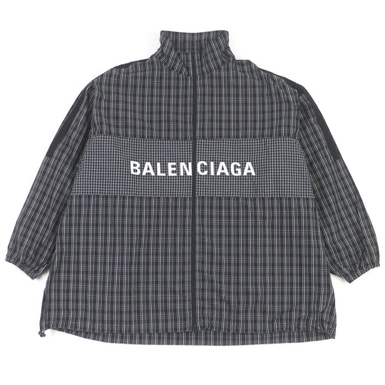 BALENCIAGA Nylon jacket 571439 Main: 100% cotton, Part: 100% polyester black mens 48 Used Authentic