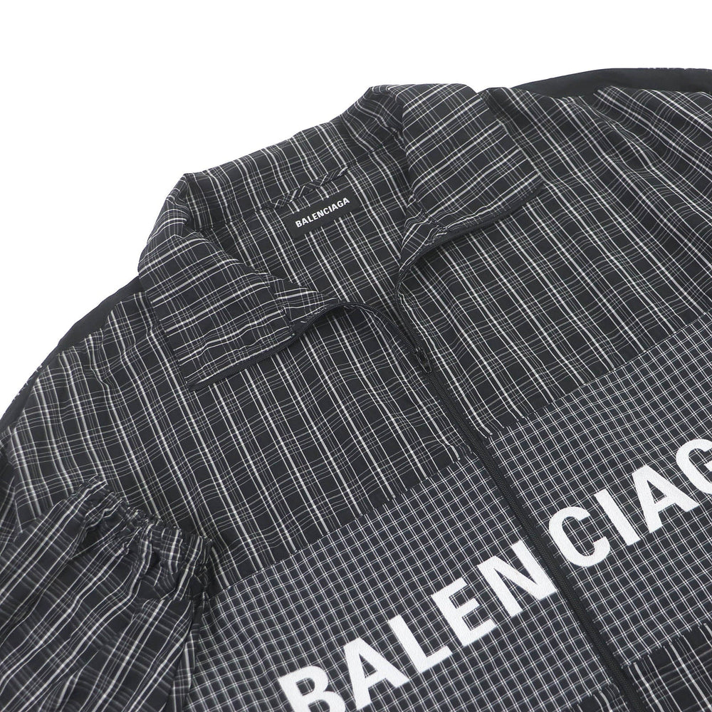 BALENCIAGA Nylon jacket 571439 Main: 100% cotton, Part: 100% polyester black mens 48 Used Authentic