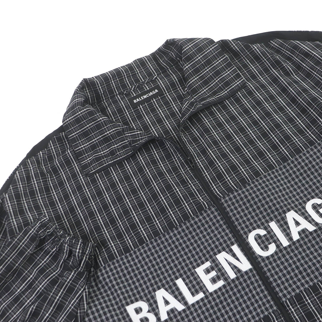 BALENCIAGA Nylon jacket 571439 Main: 100% cotton, Part: 100% polyester black mens 48 Used Authentic