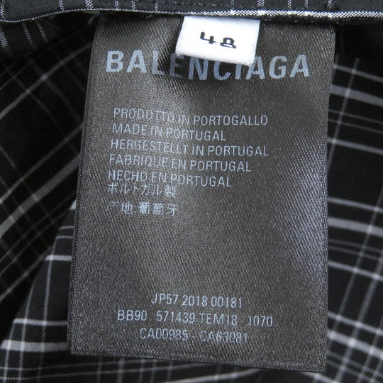 BALENCIAGA Nylon jacket 571439 Main: 100% cotton, Part: 100% polyester black mens 48 Used Authentic