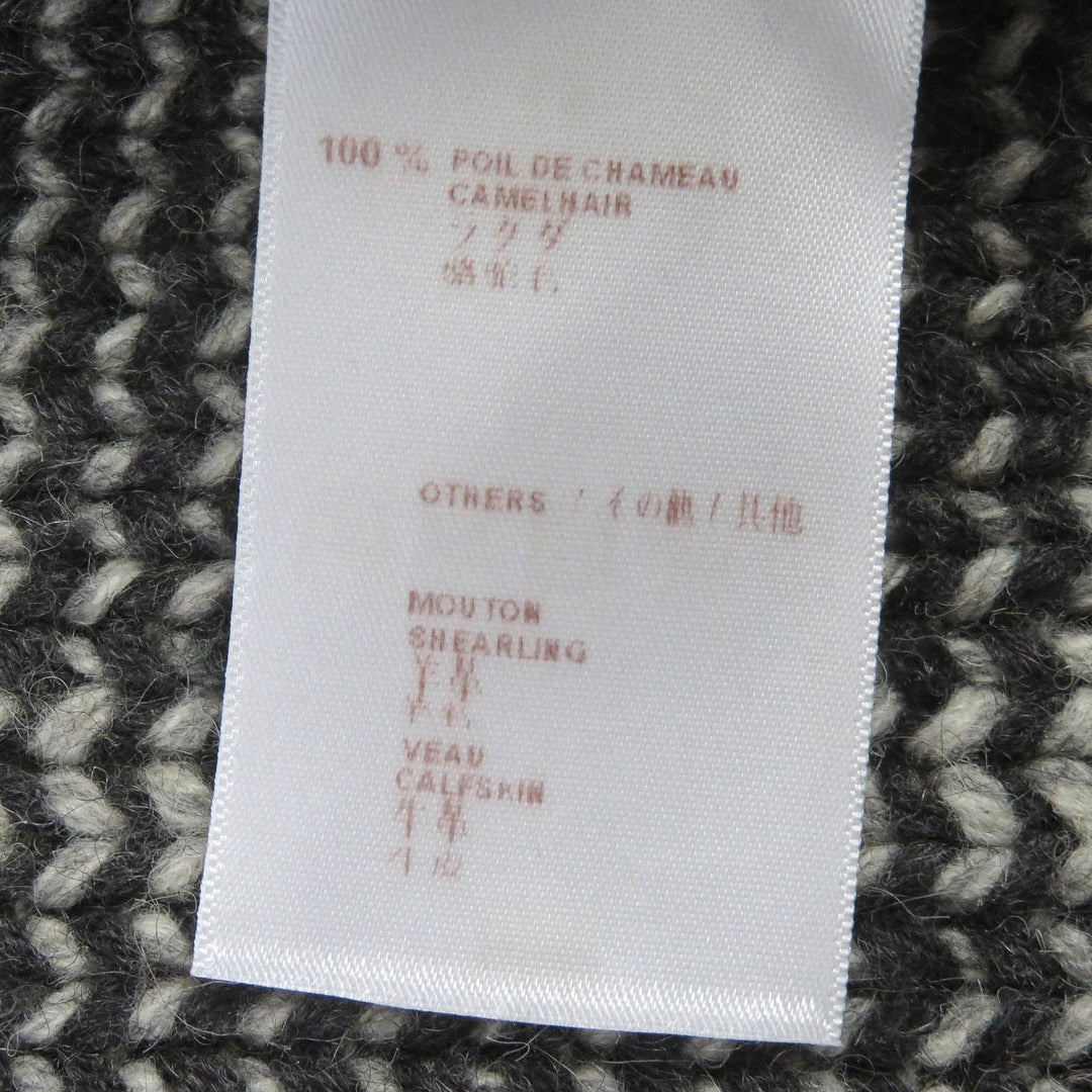 LOUIS VUITTON Jacket Main: 100% camel, some parts: lamb leather charcoal mens XL Used Authentic
