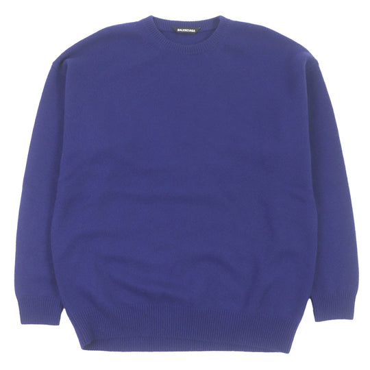BALENCIAGA sweater 641791 Main: 100% cashmere blue mens XS Used Authentic