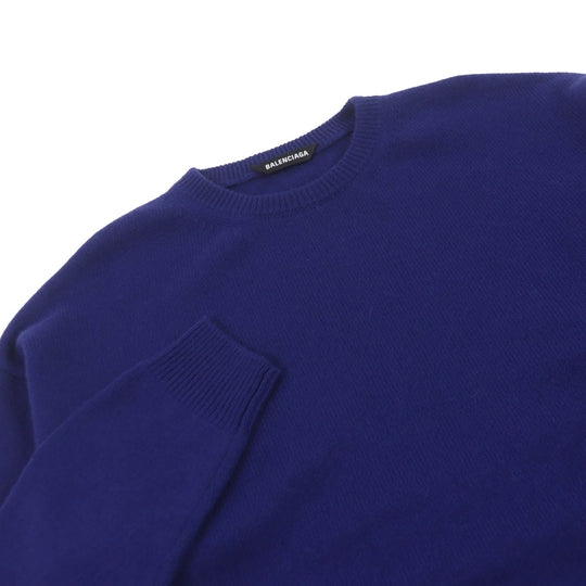 BALENCIAGA sweater 641791 Main: 100% cashmere blue mens XS Used Authentic