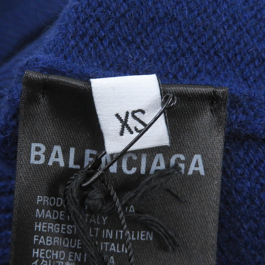 BALENCIAGA sweater 641791 Main: 100% cashmere blue mens XS Used Authentic