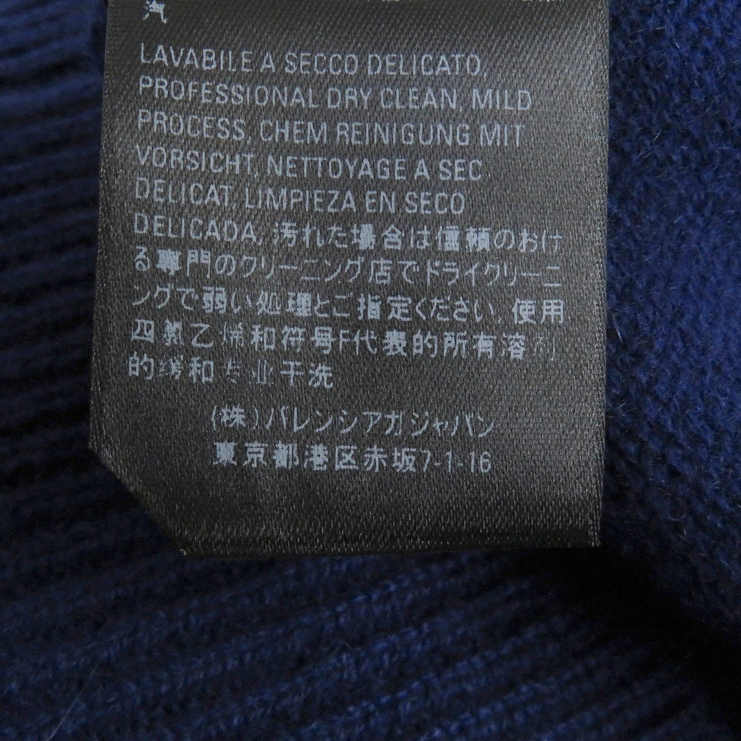 BALENCIAGA sweater 641791 Main: 100% cashmere blue mens XS Used Authentic