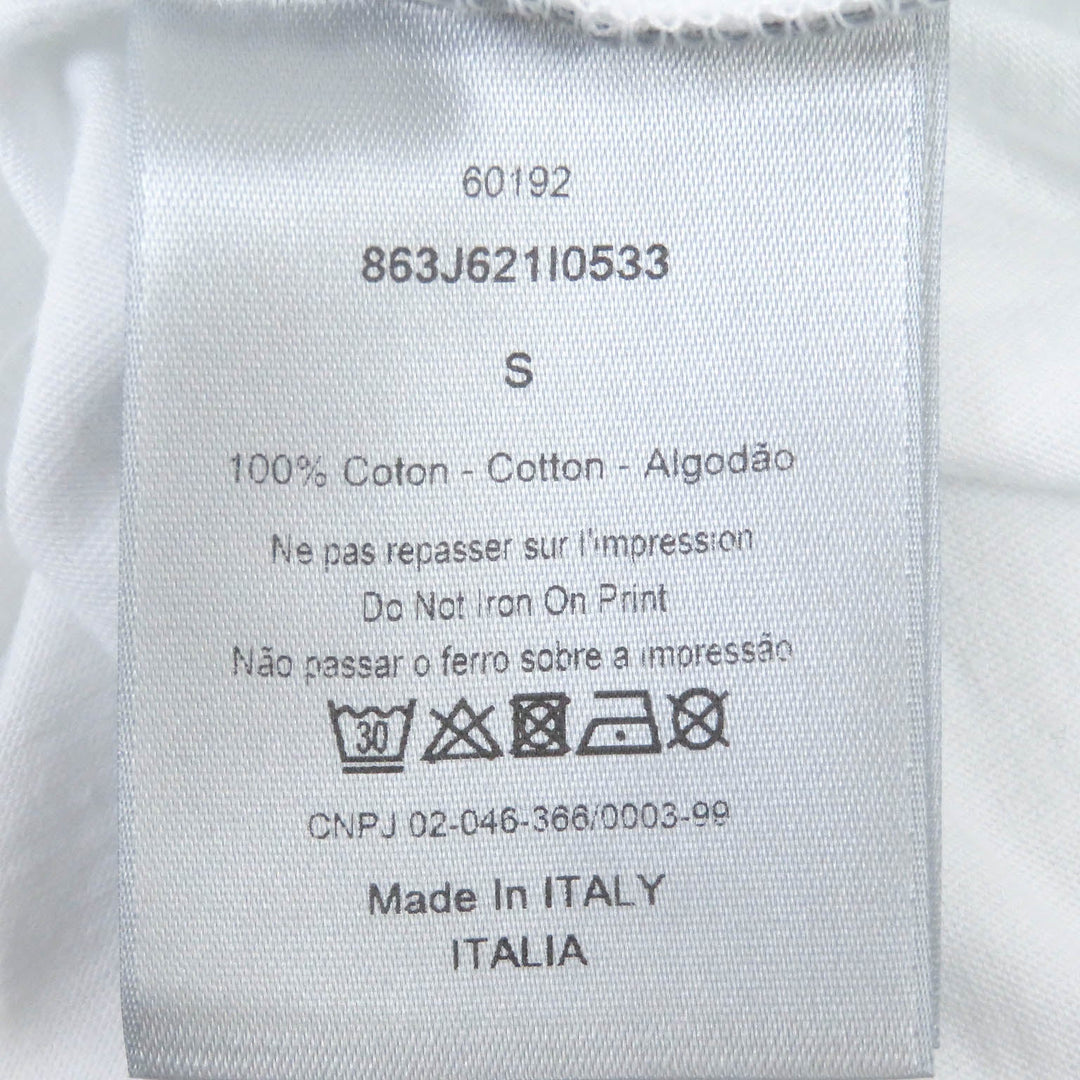 Dior HOMME Short sleeve T-shirt 863J321I0533 Main: 100% cotton white mens S Used Authentic
