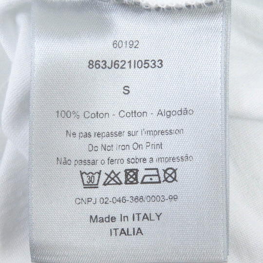 Dior HOMME Short sleeve T-shirt 863J321I0533 Main: 100% cotton white mens S Used Authentic