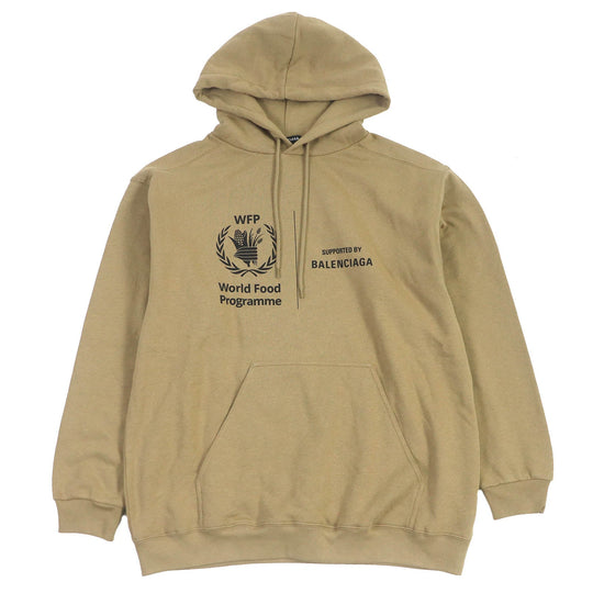 BALENCIAGA Hoodie 600583 Main: 100% cotton beige mens XS Used Authentic