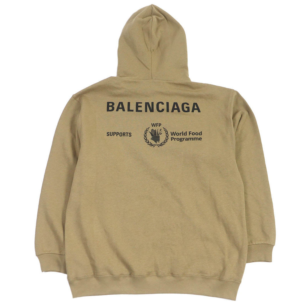 BALENCIAGA Hoodie 600583 Main: 100% cotton beige mens XS Used Authentic