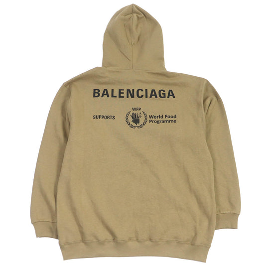 BALENCIAGA Hoodie 600583 Main: 100% cotton beige mens XS Used Authentic