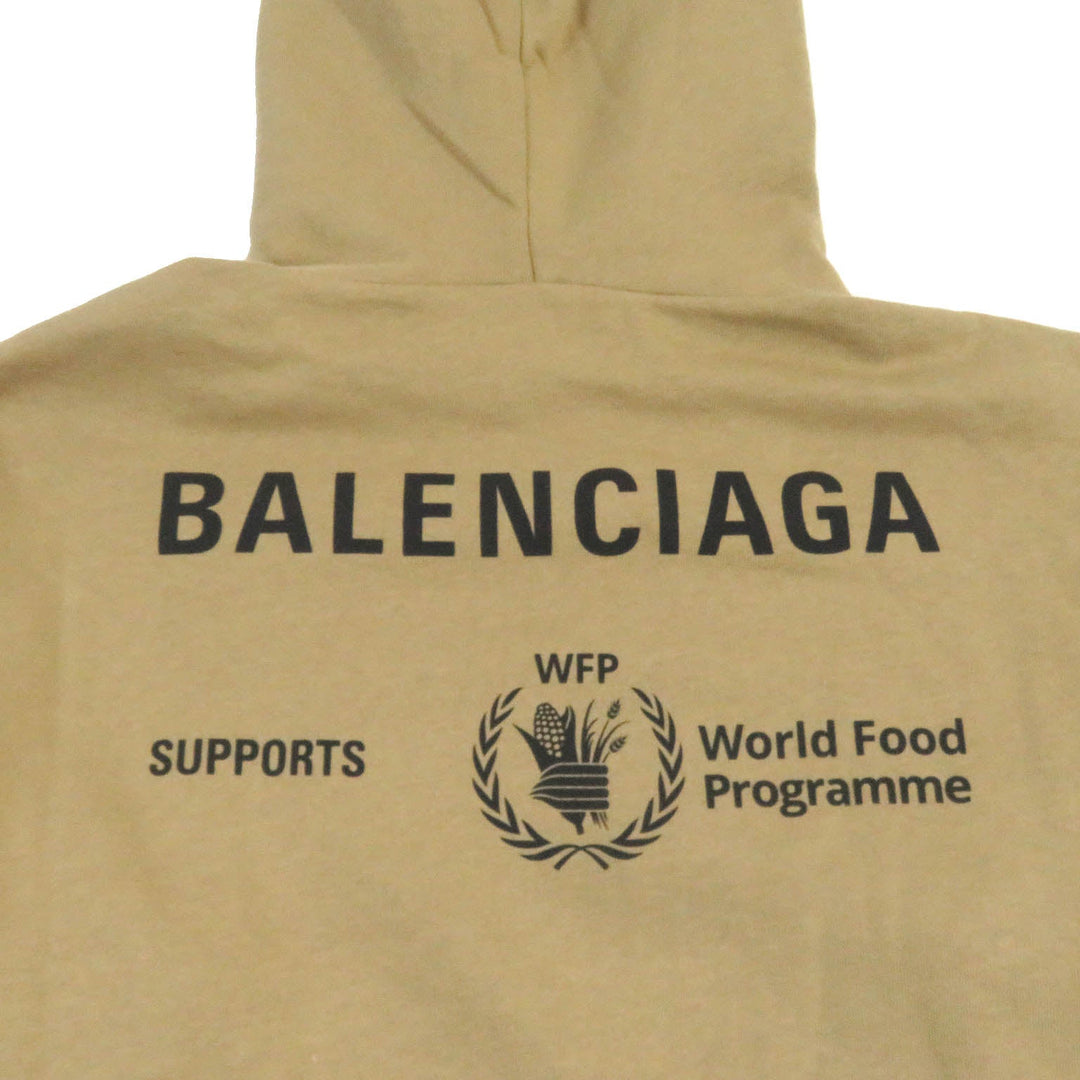 BALENCIAGA Hoodie 600583 Main: 100% cotton beige mens XS Used Authentic