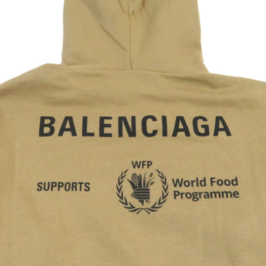 BALENCIAGA Hoodie 600583 Main: 100% cotton beige mens XS Used Authentic