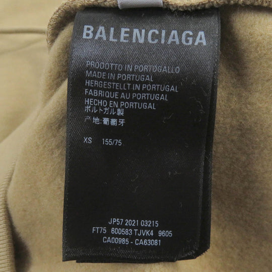 BALENCIAGA Hoodie 600583 Main: 100% cotton beige mens XS Used Authentic