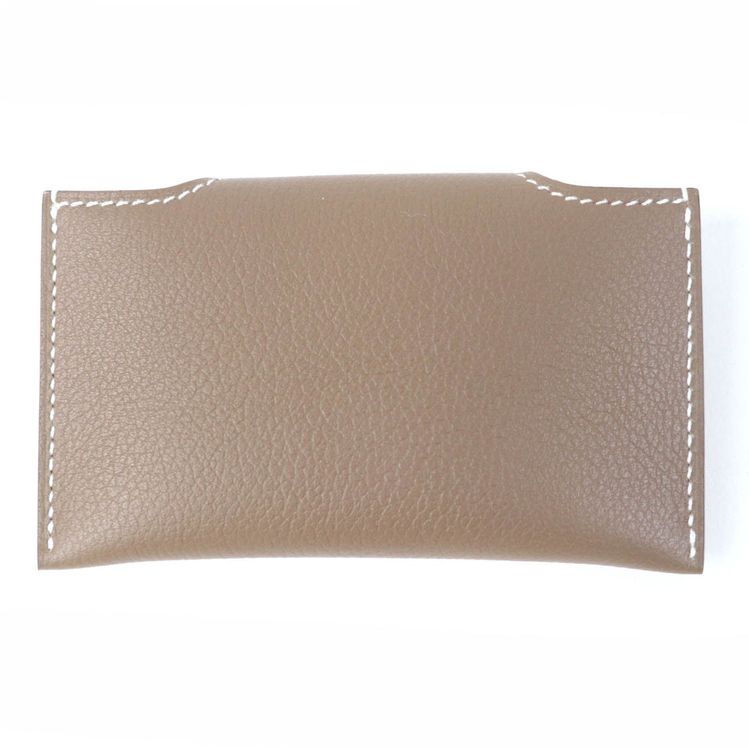 HERMES Card Case Main: Evercolor Etope Iliad Women Used Authentic