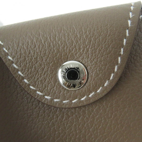 HERMES Card Case Main: Evercolor Etope Iliad Women Used Authentic