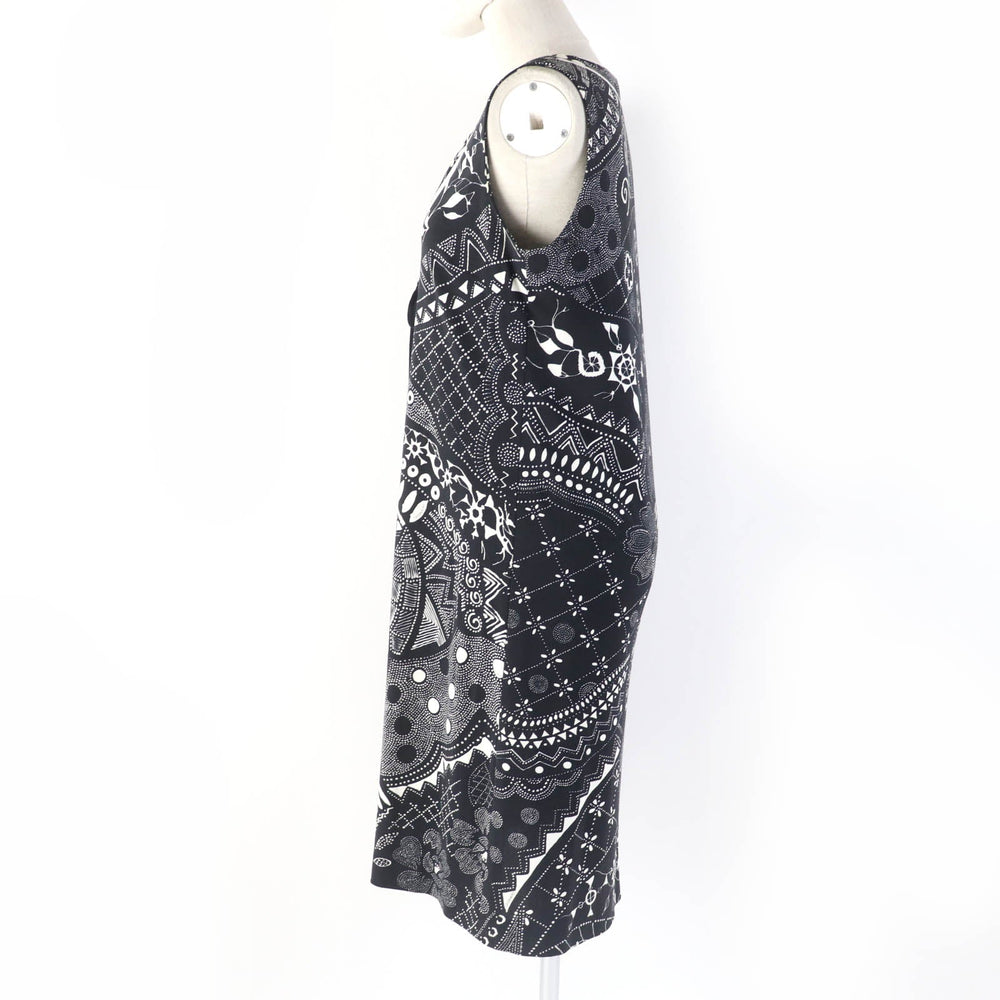LEONARD FASHION one piece 0330802 Main: 100% cotton black Women 40 Used Authentic