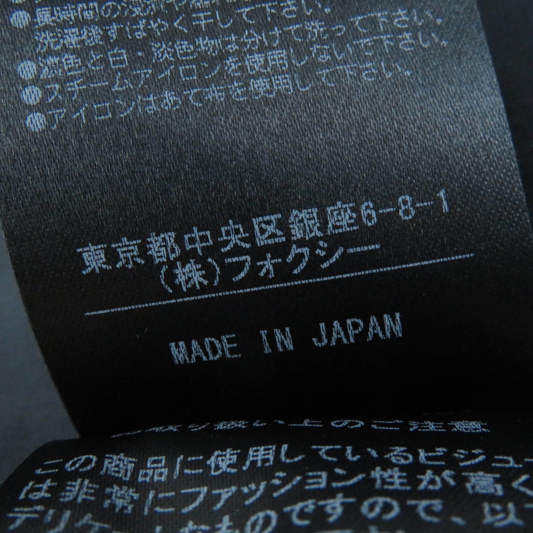 FOXEY one piece 39335 Main: 80% wool, Main: 20% polyester, Lining: 100% cupra, Part: 100% cotton Dark navy Women 38 Used Authentic