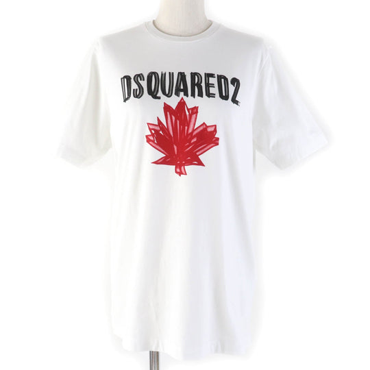 DSQUARED2 Short sleeve T-shirt S75GD0156 Main: 100% cotton white Women M Used Authentic