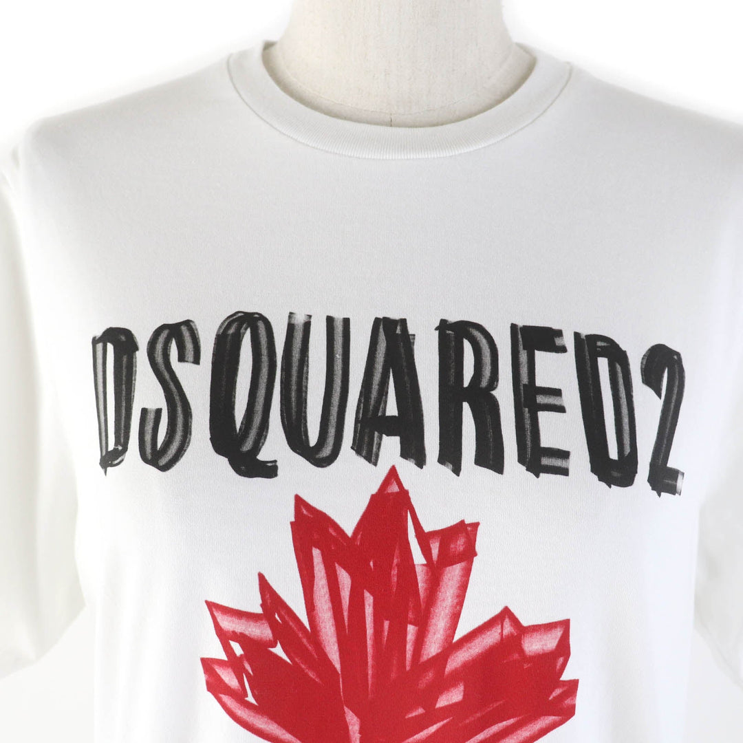 DSQUARED2 Short sleeve T-shirt S75GD0156 Main: 100% cotton white Women M Used Authentic