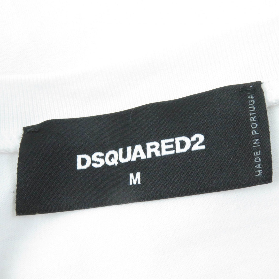 DSQUARED2 Short sleeve T-shirt S75GD0156 Main: 100% cotton white Women M Used Authentic