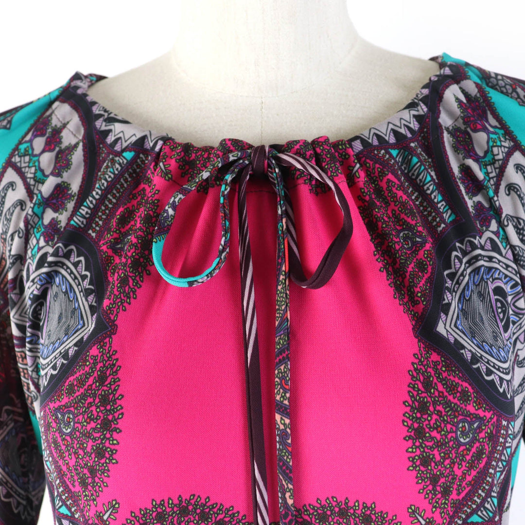 ETRO blouse Main: 100% rayon multicolor Women 40 Used Authentic