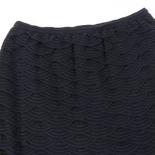 CHANEL Tight Skirt P41318K03035 Main: 43% rayon, 41% cotton, 16% nylon Black navy Women 38 Used Authentic