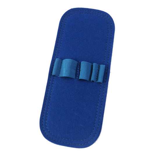 HERMES Cosmetics Pouch Outer: 100% cotton; Lining: 92% cotton, 8% polyurethane; Trim: leather Blue type ESCALE TROUSSE TOILE H Escal Women Used Authentic