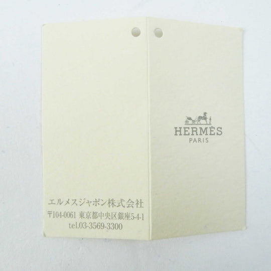 HERMES Cosmetics Pouch Outer: 100% cotton; Lining: 92% cotton, 8% polyurethane; Trim: leather Blue type ESCALE TROUSSE TOILE H Escal Women Used Authentic