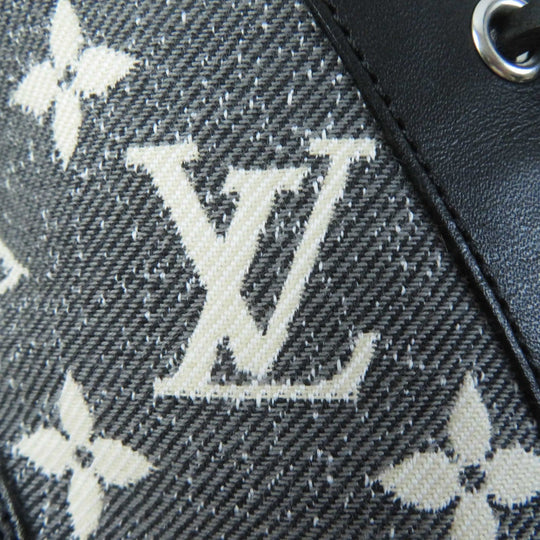 LOUIS VUITTON Ankle boots 1AB2XR Main: Leather, Part: Denim Black Gray type Star trail line Women 36 Used Authentic