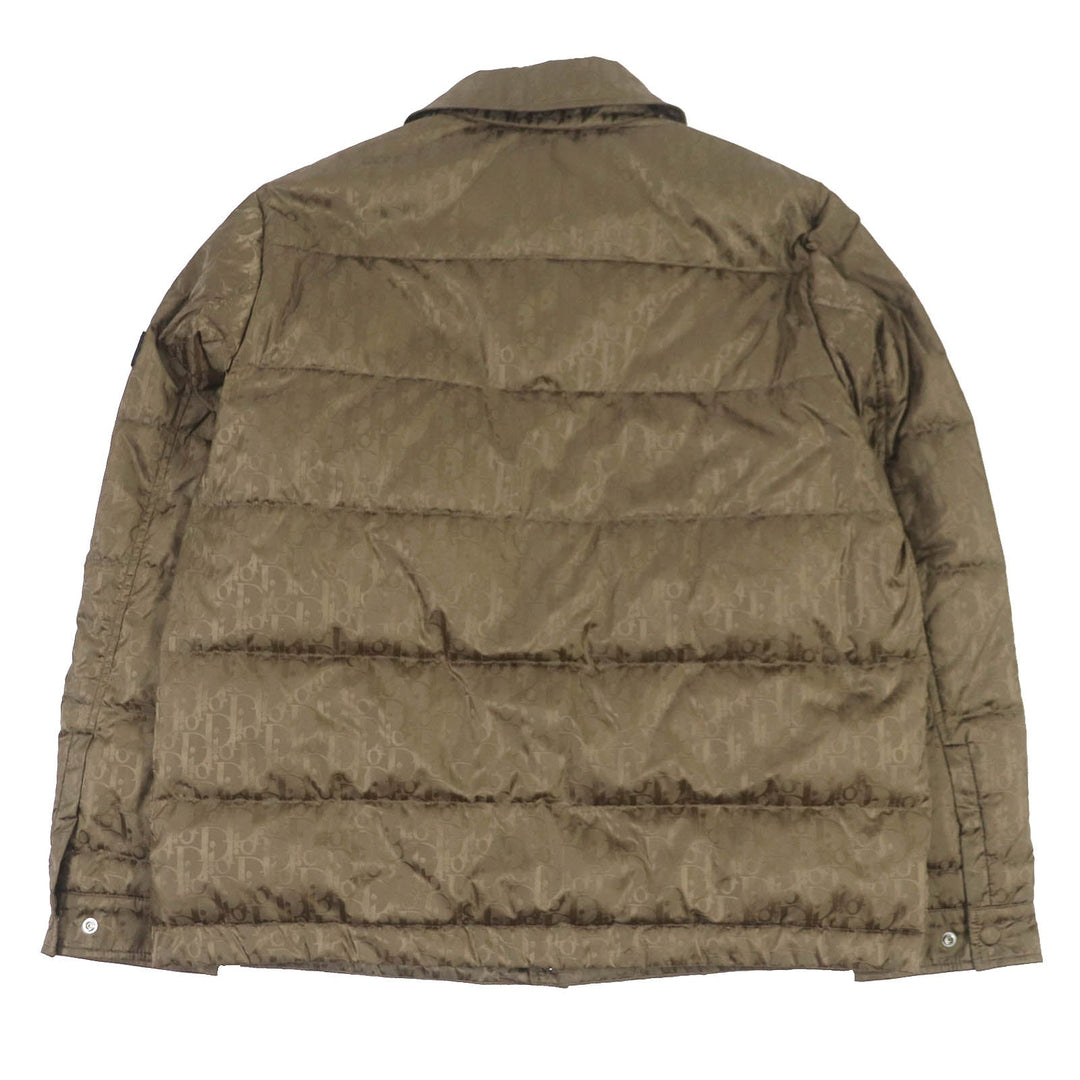 Dior HOMME Down jacket 293C436A4462 Main: 100% nylon, Part: 100% polyester, Filling: 90% down, Filling: 10% feather, Trimming: 50% nylon, 50% polyvinyl chloride Marron mens 48 Used Authentic