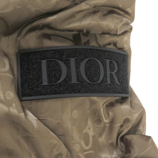 Dior HOMME Down jacket 293C436A4462 Main: 100% nylon, Part: 100% polyester, Filling: 90% down, Filling: 10% feather, Trimming: 50% nylon, 50% polyvinyl chloride Marron mens 48 Used Authentic