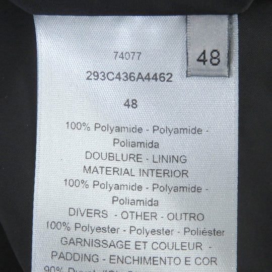 Dior HOMME Down jacket 293C436A4462 Main: 100% nylon, Part: 100% polyester, Filling: 90% down, Filling: 10% feather, Trimming: 50% nylon, 50% polyvinyl chloride Marron mens 48 Used Authentic