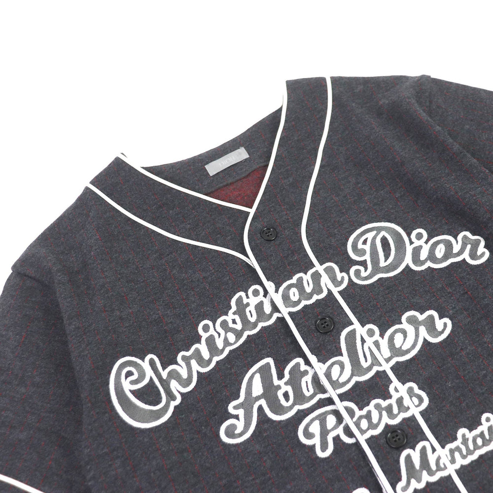 Dior HOMME Short sleeve T-shirt 213J530A0663 Main: 74% wool, Main: 26% cotton, Part: 100% rayon, Part: 50% cotton, Part: 50% acrylic gray mens S Used Authentic