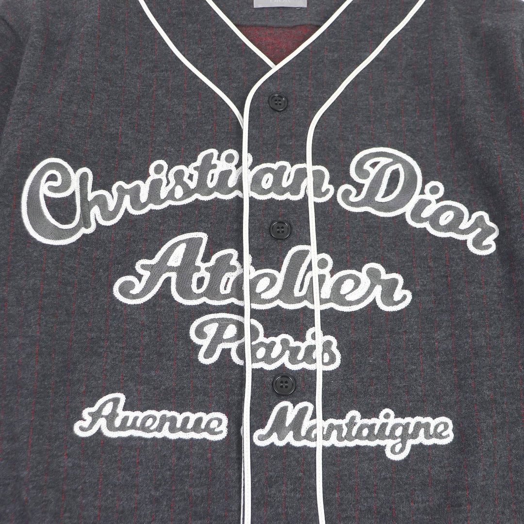 Dior HOMME Short sleeve T-shirt 213J530A0663 Main: 74% wool, Main: 26% cotton, Part: 100% rayon, Part: 50% cotton, Part: 50% acrylic gray mens S Used Authentic