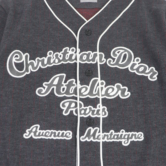 Dior HOMME Short sleeve T-shirt 213J530A0663 Main: 74% wool, Main: 26% cotton, Part: 100% rayon, Part: 50% cotton, Part: 50% acrylic gray mens S Used Authentic