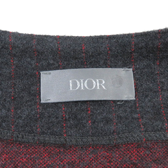 Dior HOMME Short sleeve T-shirt 213J530A0663 Main: 74% wool, Main: 26% cotton, Part: 100% rayon, Part: 50% cotton, Part: 50% acrylic gray mens S Used Authentic